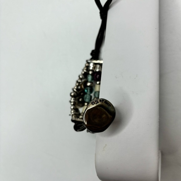 UNO DE 50 Silver Tone Natural Milano Glass Bead Bracelet - Picture 4 of 7